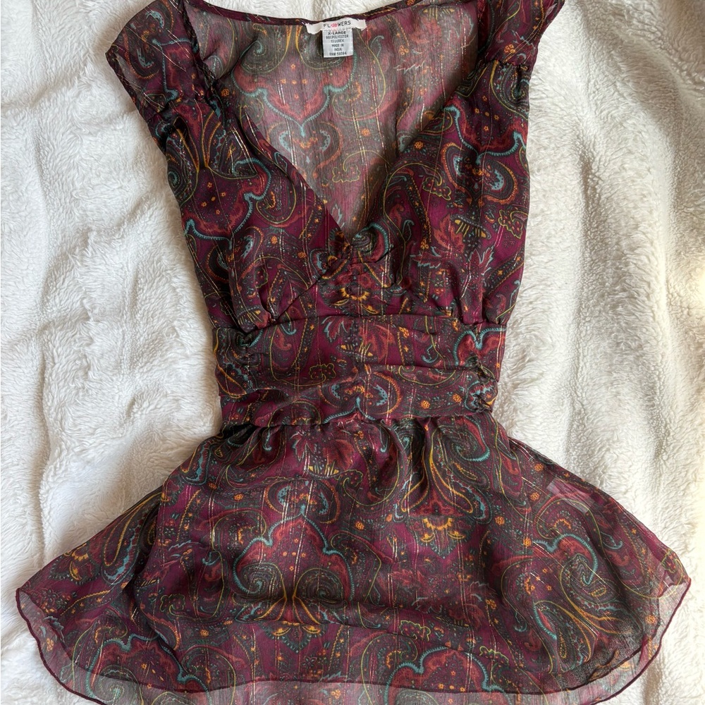 Sheer Y2k Blouse